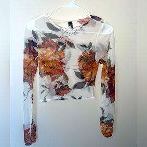 floral crop top